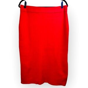 The Drop midi ribbed bodycon skirt, XL, form-fitting thick material Sexy Fitted